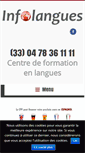 Mobile Screenshot of infolangues.com
